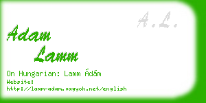 adam lamm business card